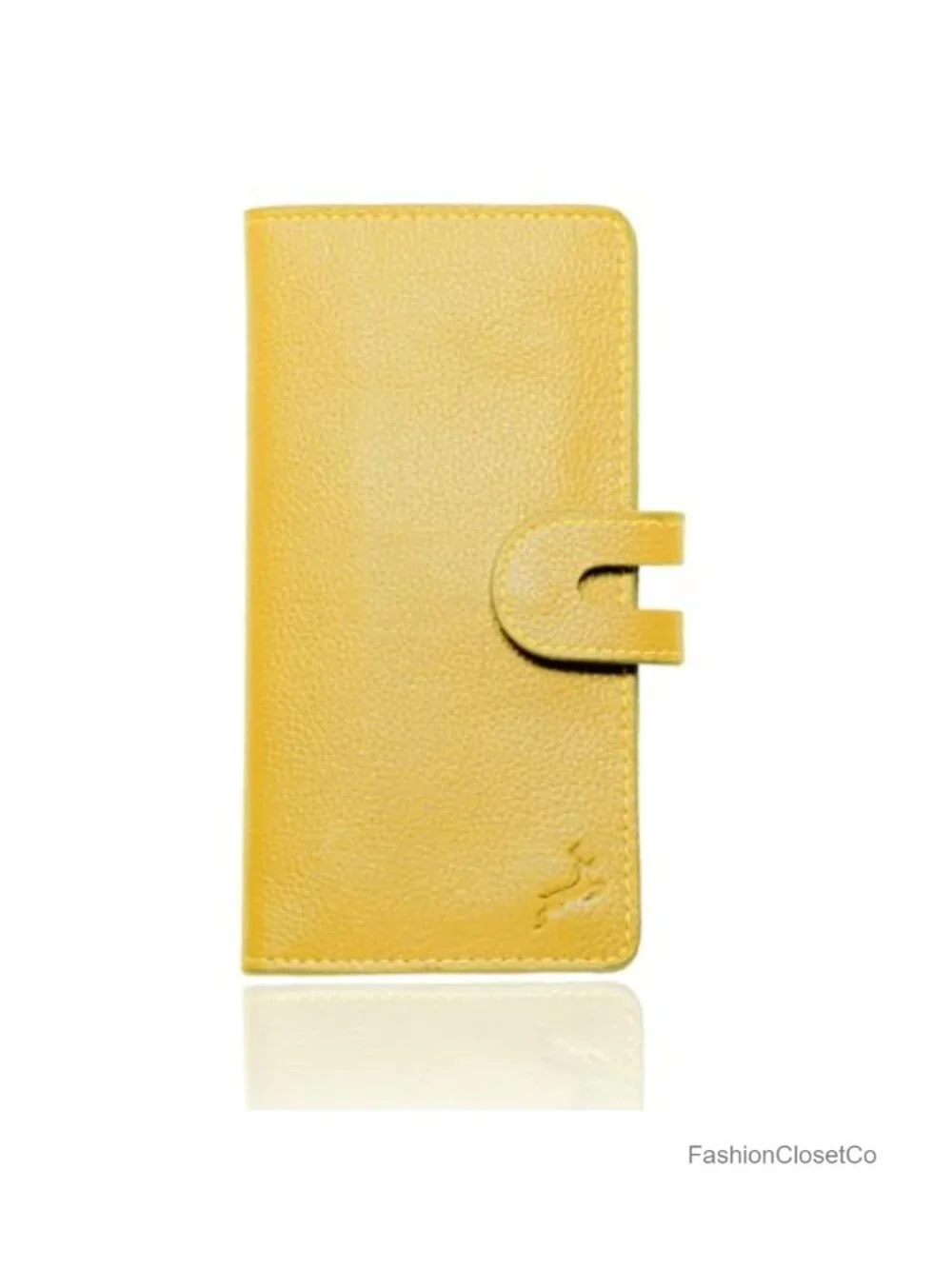 Genuine Leather Slim Long Wallet RFID Blocking 18 Card Slots